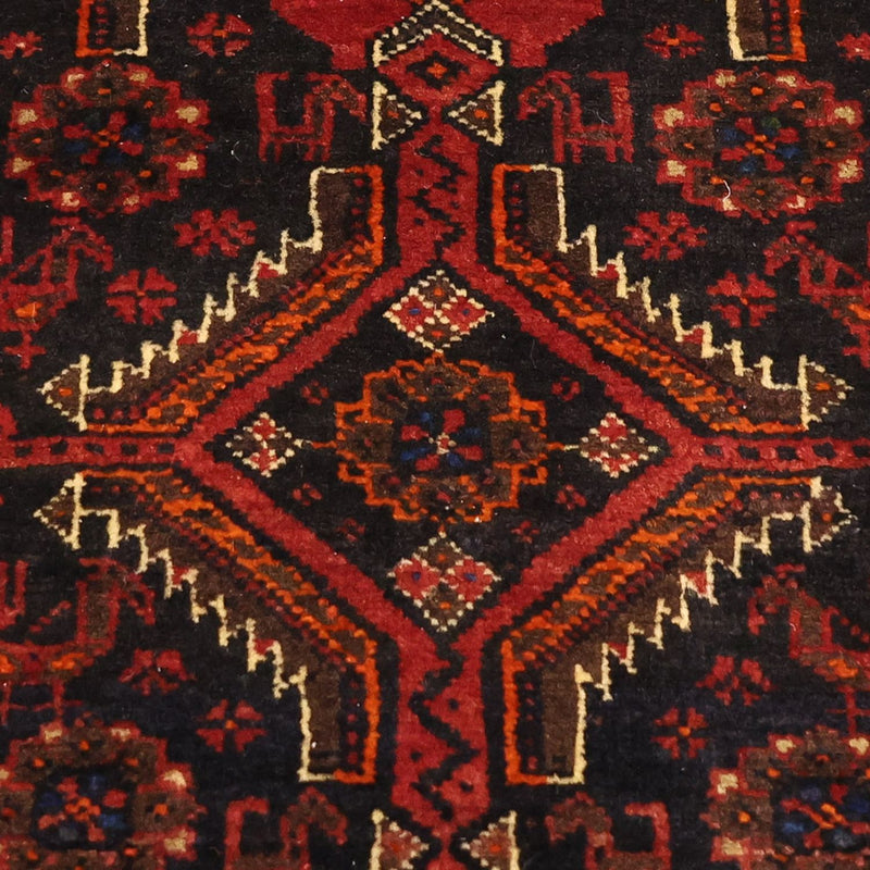 Tappeto corsia Tappeto Belutsch - 190 x 99 cm - rosso scuro