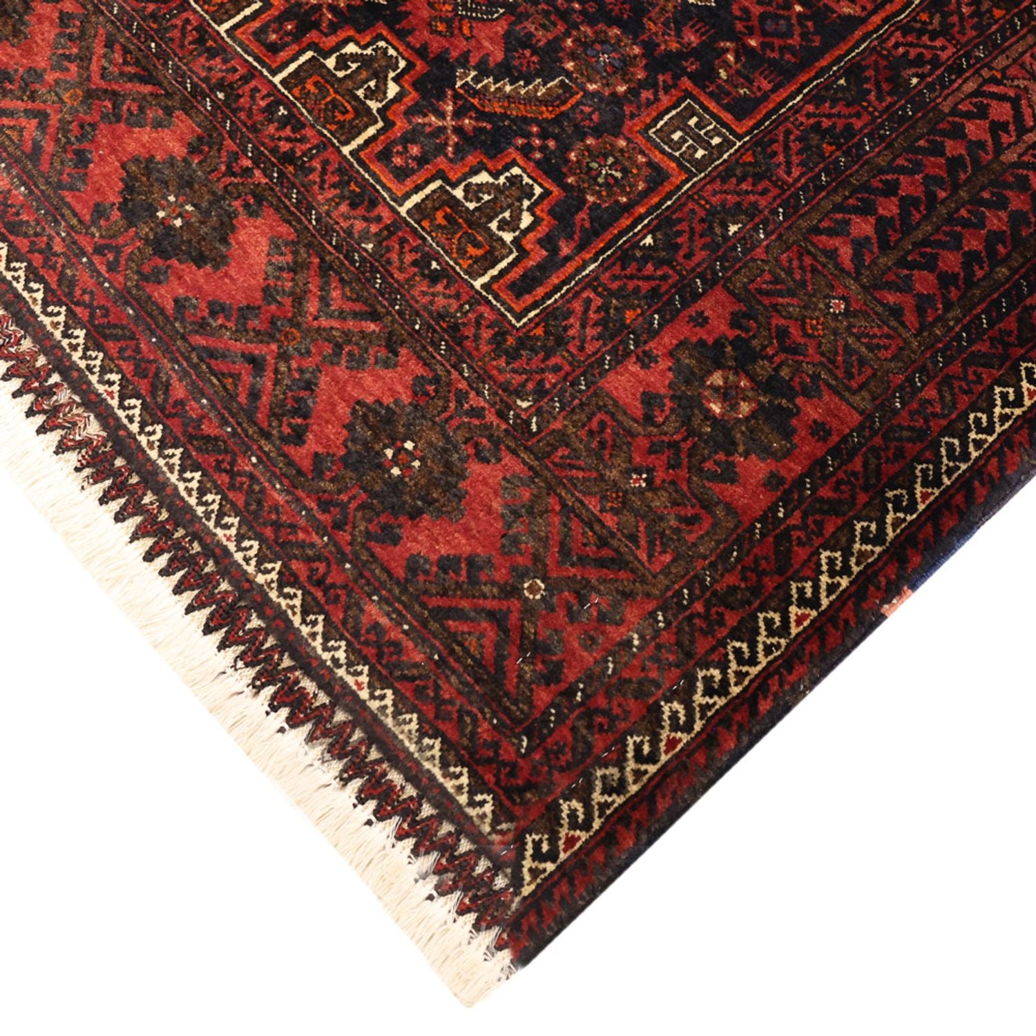 Tappeto corsia Tappeto Belutsch - 190 x 99 cm - rosso scuro
