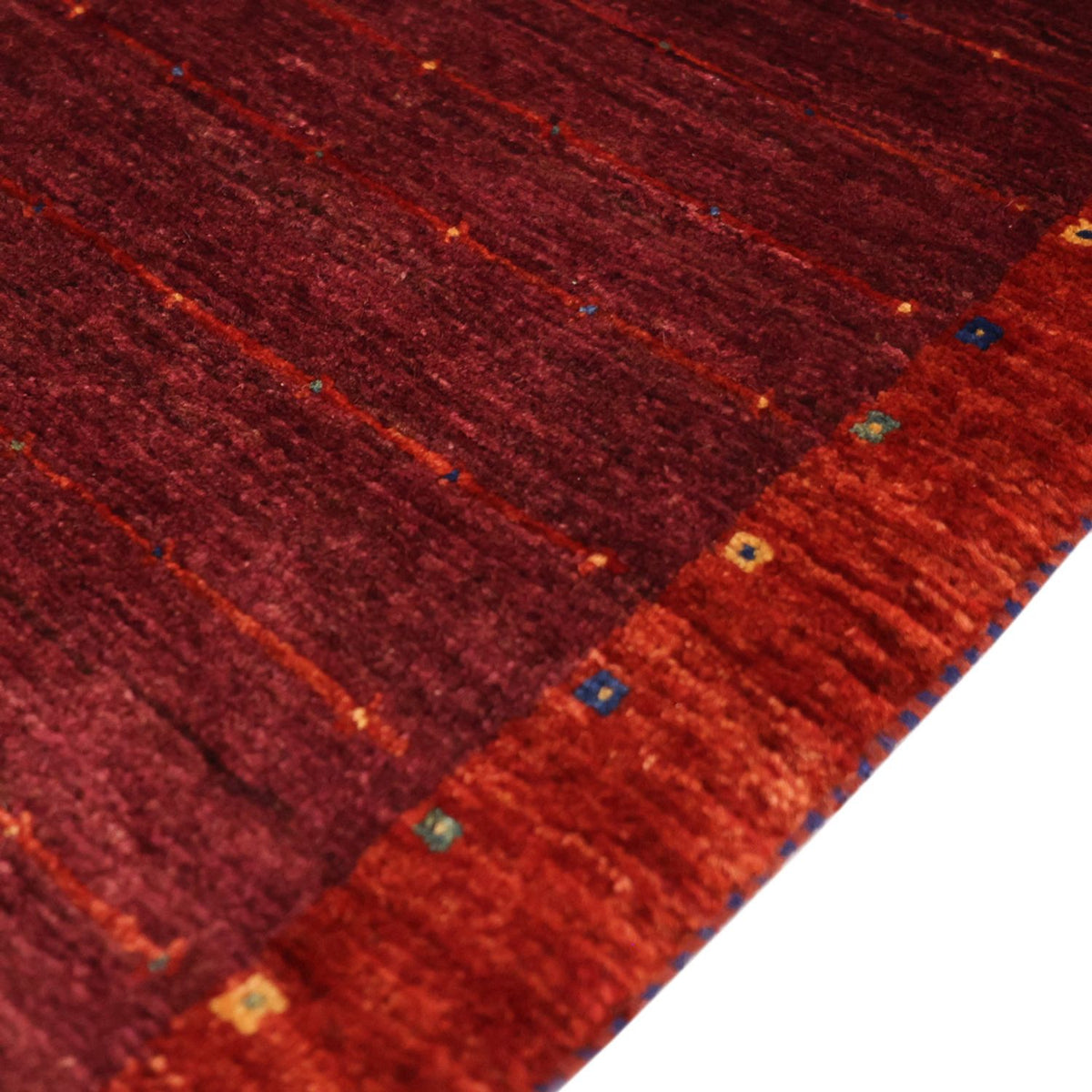 Tappeto Gabbeh - Kashkuli Persero - 130 x 81 cm - rosso scuro