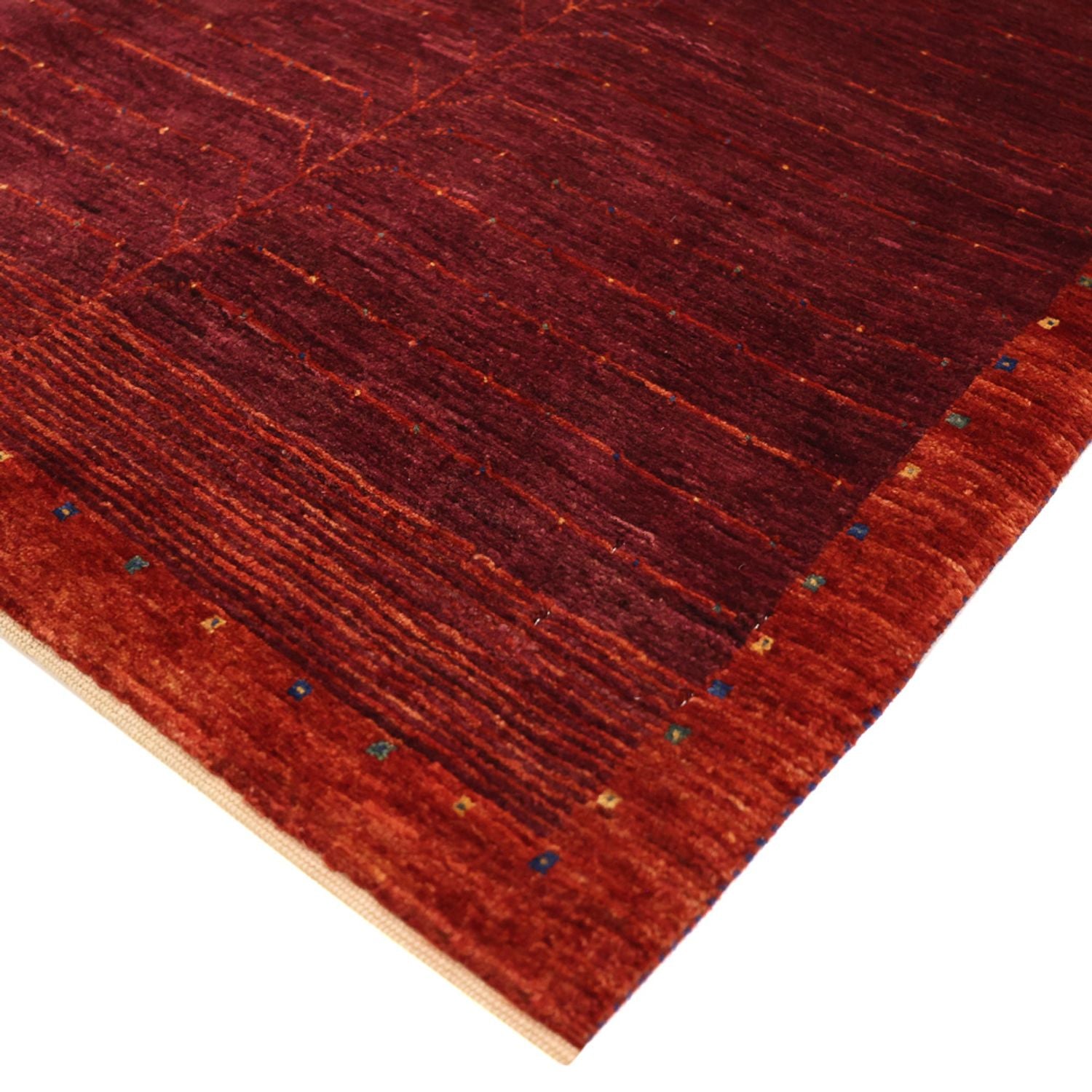 Tappeto Gabbeh - Kashkuli Persero - 130 x 81 cm - rosso scuro