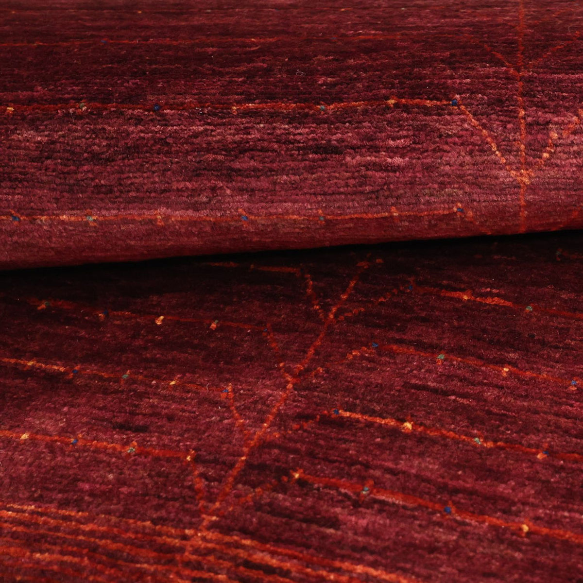 Tappeto Gabbeh - Kashkuli Persero - 130 x 81 cm - rosso scuro