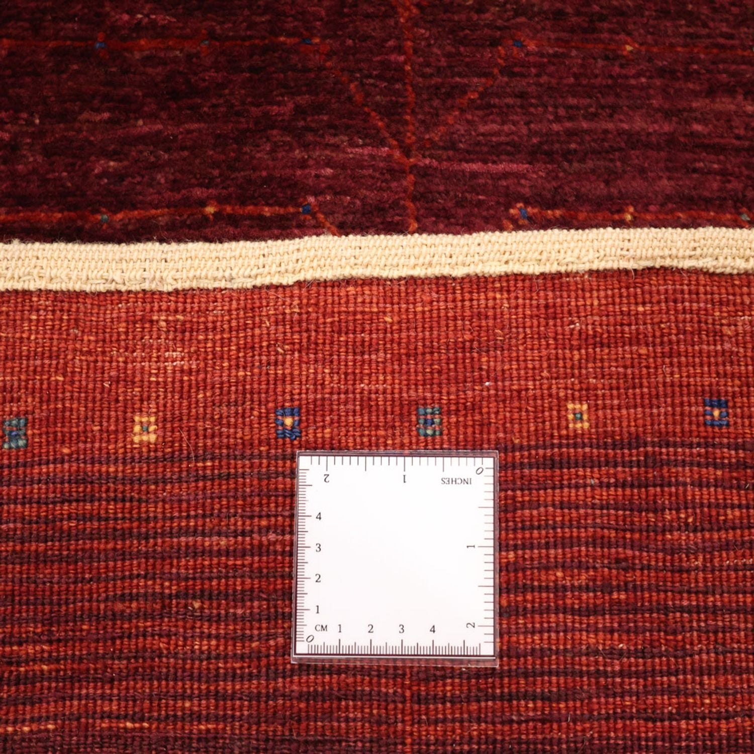 Tappeto Gabbeh - Kashkuli Persero - 130 x 81 cm - rosso scuro
