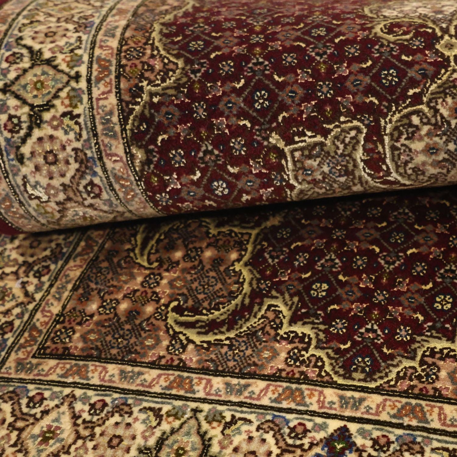 Tappeto Persero - Tabriz - Reale - 110 x 59 cm - beige scuro