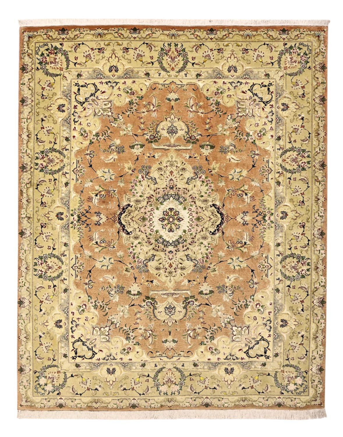 Tappeto Persero - Tabriz - Reale - Reale - 188 x 153 cm - sabbia