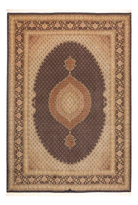 Tappeto Persero - Tabriz - Reale - Reale - 354 x 248 cm - marrone scuro