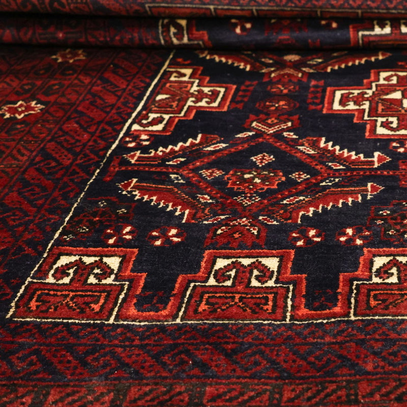 Tappeto Belutsch - 192 x 105 cm - rosso scuro