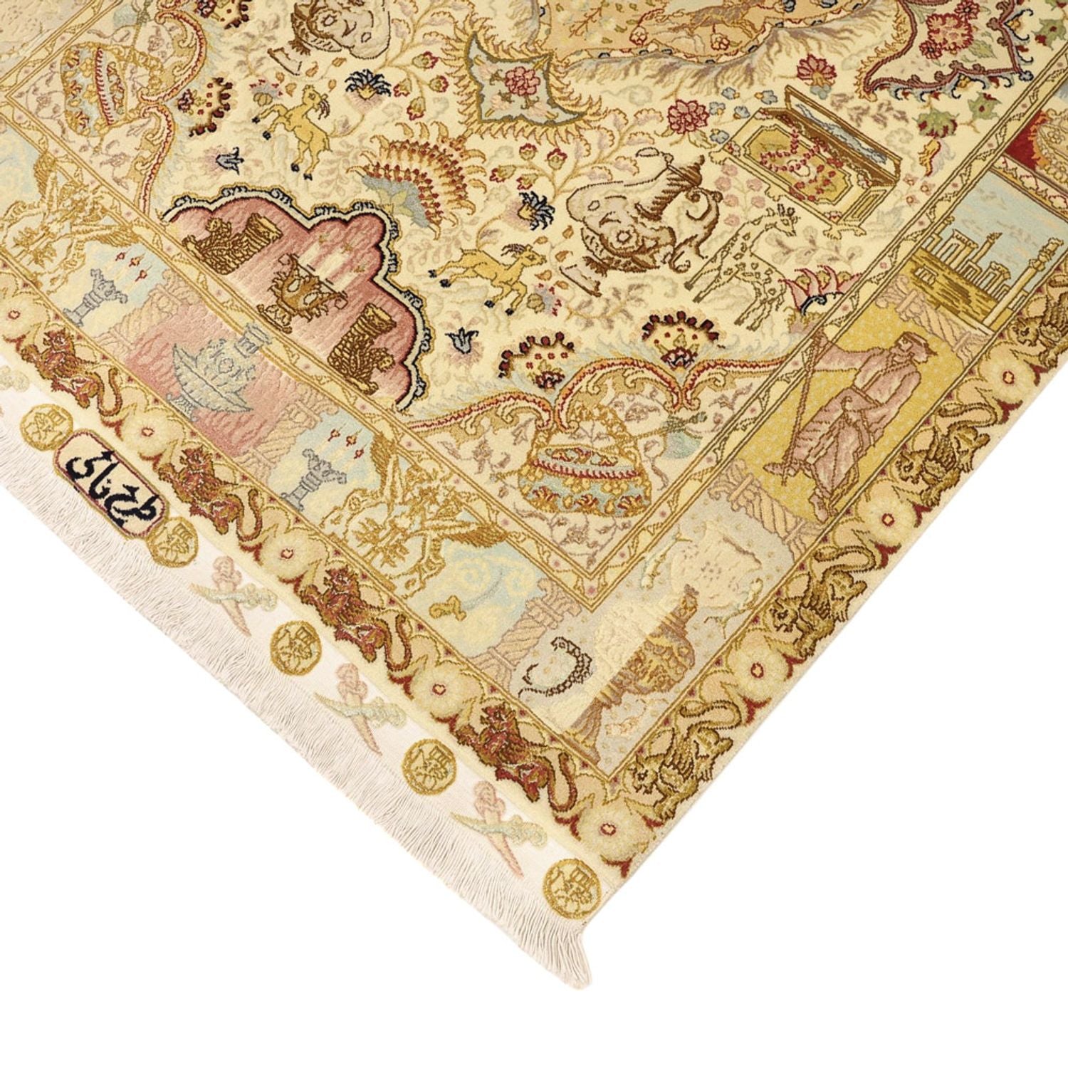 Tappeto Persero - Tabriz - Reale - Reale - 160 x 102 cm - sabbia