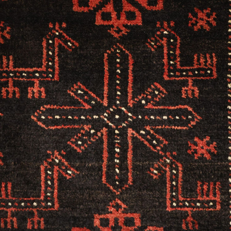 Tappeto corsia Tappeto Belutsch - 197 x 105 cm - rosso scuro