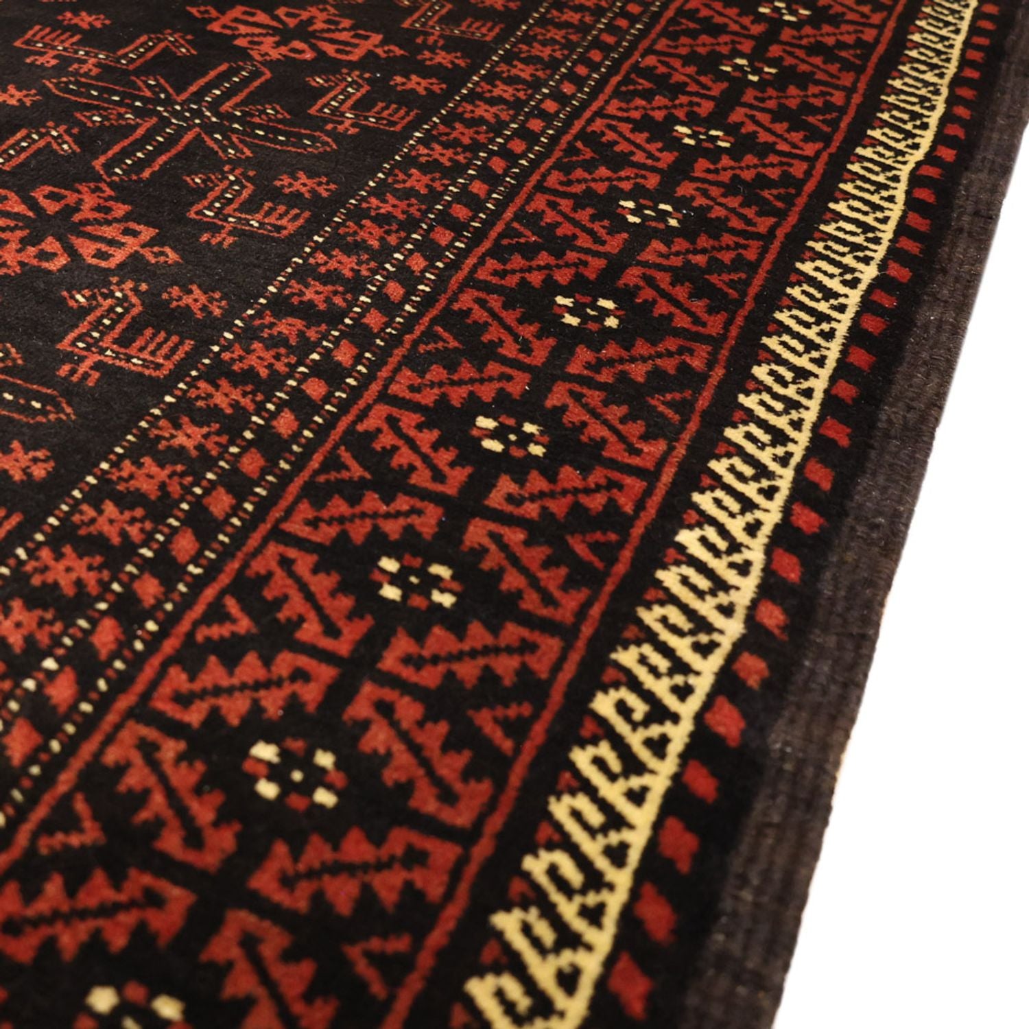 Tappeto corsia Tappeto Belutsch - 197 x 105 cm - rosso scuro