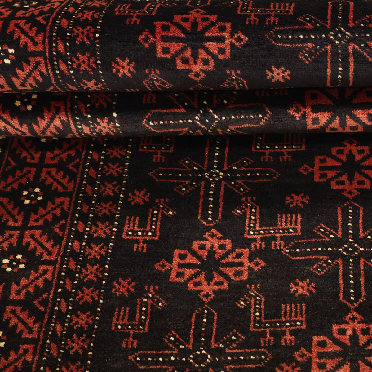 Tappeto corsia Tappeto Belutsch - 197 x 105 cm - rosso scuro