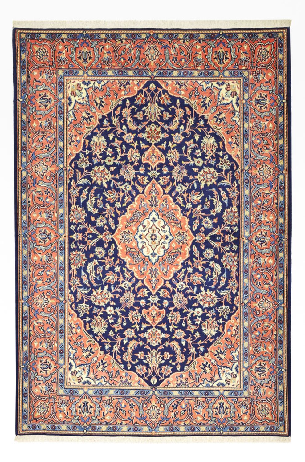 Tappeto Persero - Keshan - 169 x 114 cm - blu scuro