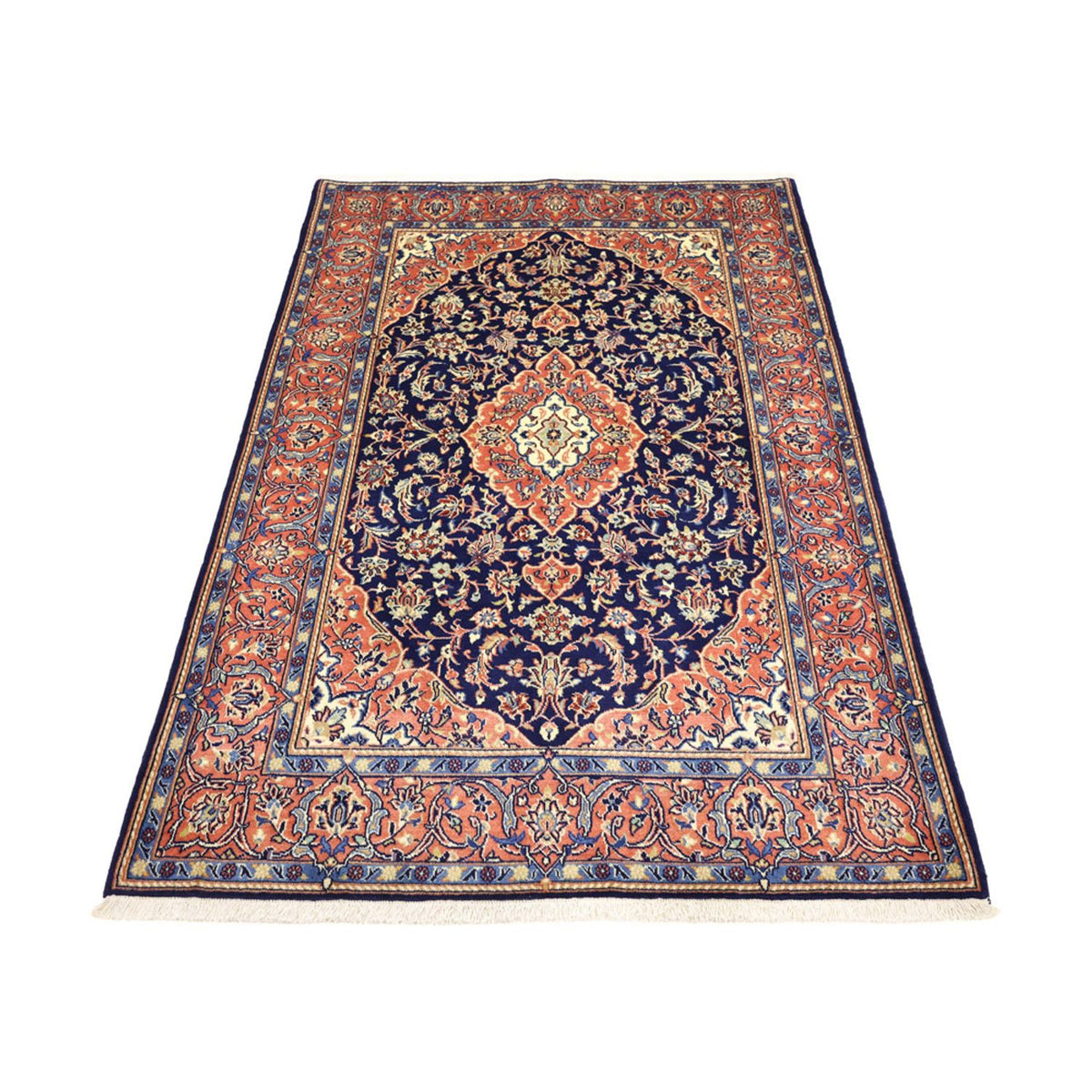 Tappeto Persero - Keshan - 169 x 114 cm - blu scuro