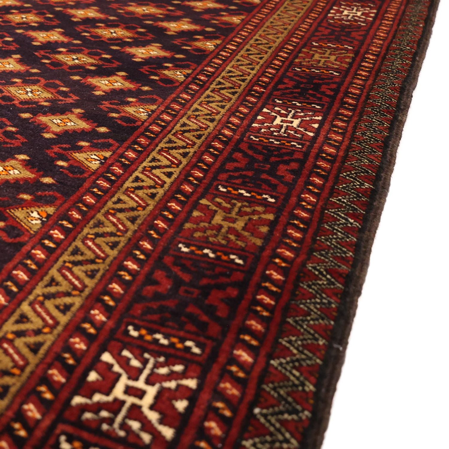Tappeto corsia Tappeto Belutsch - 220 x 108 cm - marrone scuro