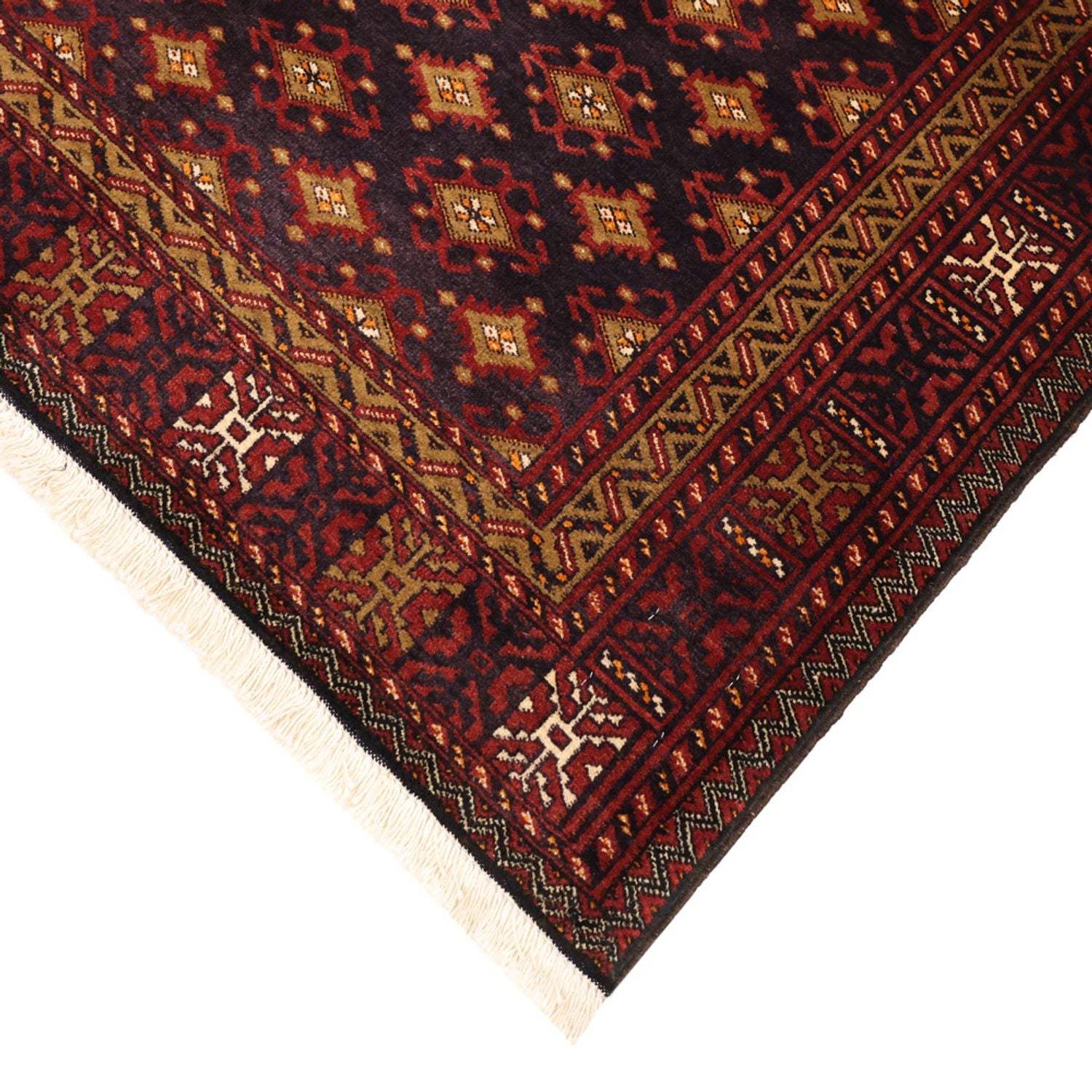 Tappeto corsia Tappeto Belutsch - 220 x 108 cm - marrone scuro