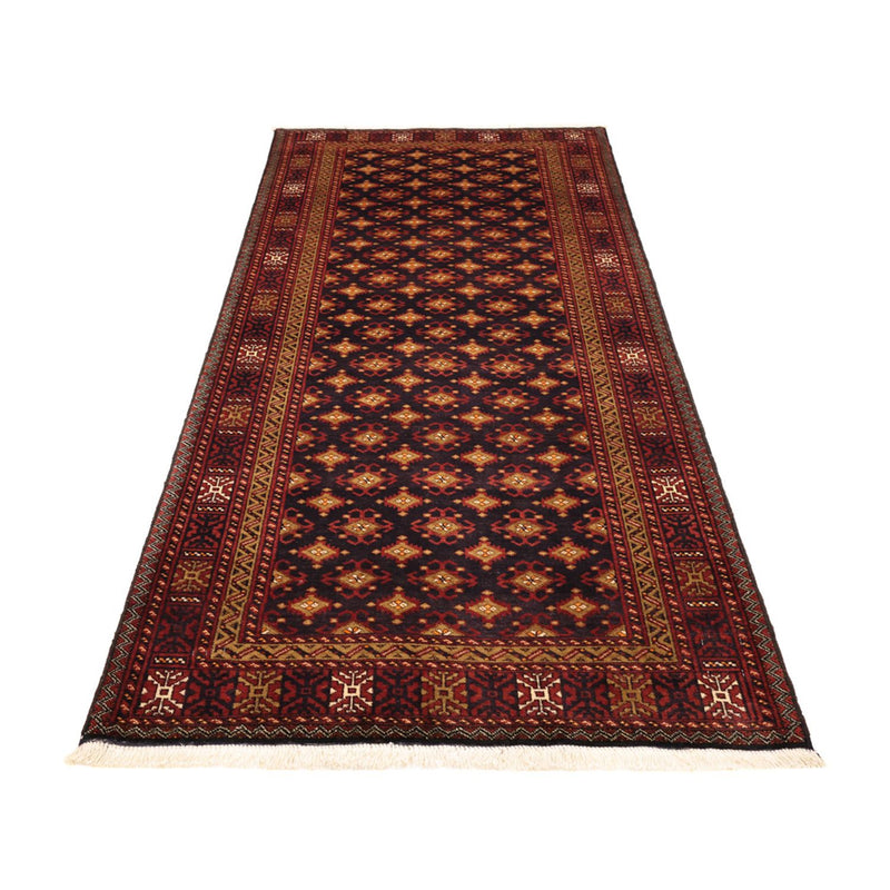Tappeto corsia Tappeto Belutsch - 220 x 108 cm - marrone scuro