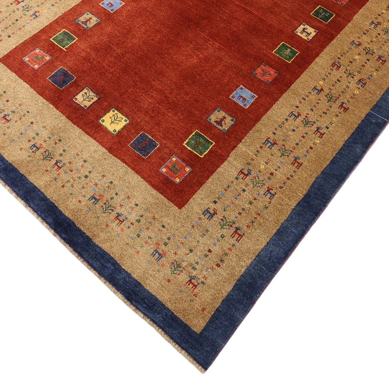Tappeto Gabbeh - Kashkuli Persero - 184 x 121 cm - rosso