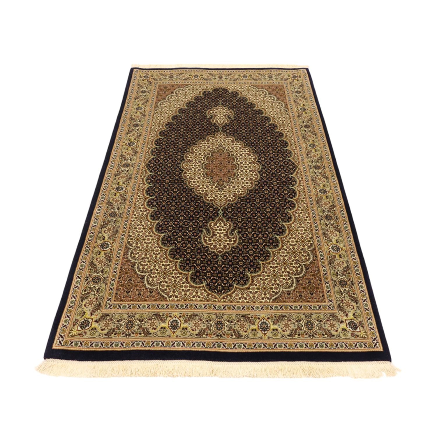 Tappeto Persero - Tabriz - Reale - Ordito di seta - 160 x 98 cm - beige scuro
