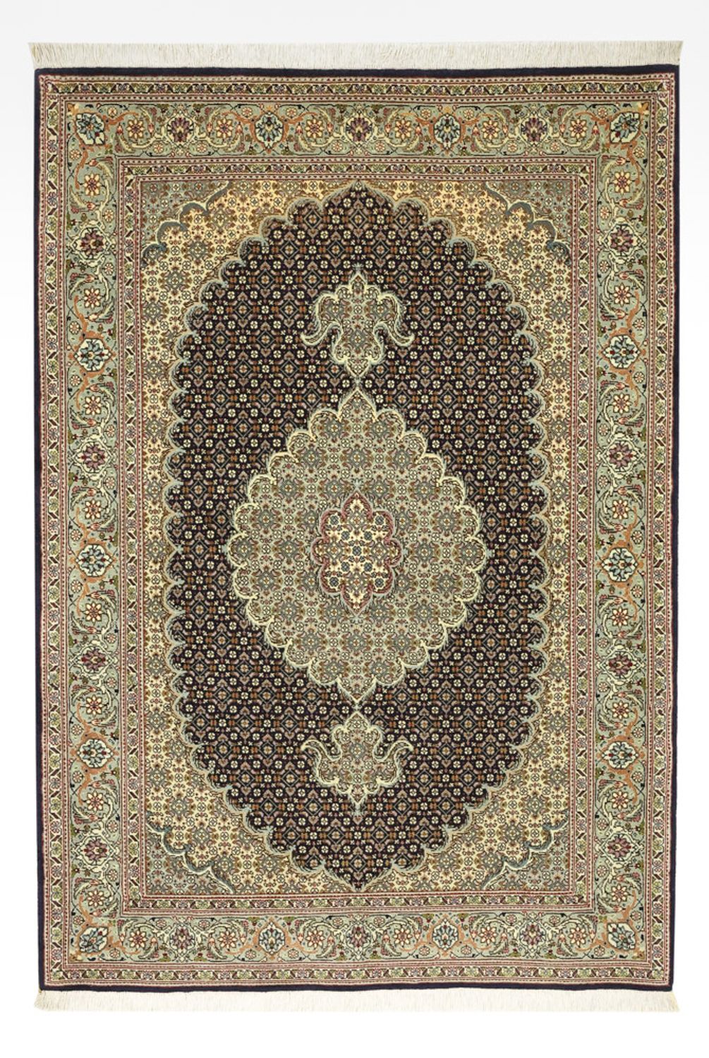 Tappeto Persero - Tabriz - Reale - 147 x 100 cm - beige scuro