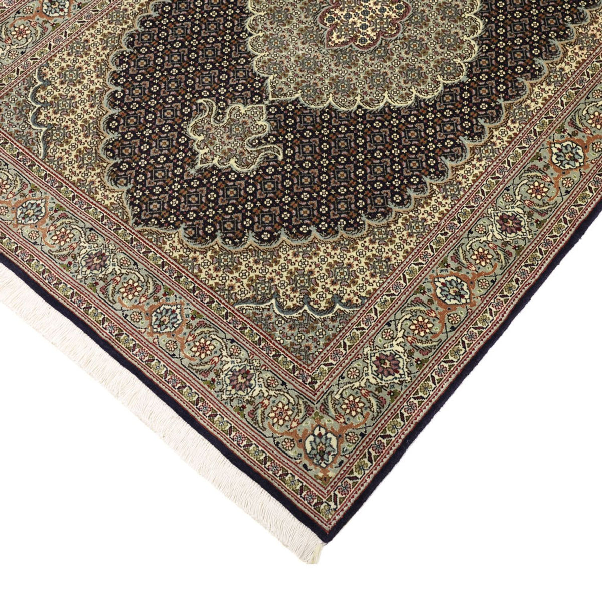 Tappeto Persero - Tabriz - Reale - 147 x 100 cm - beige scuro