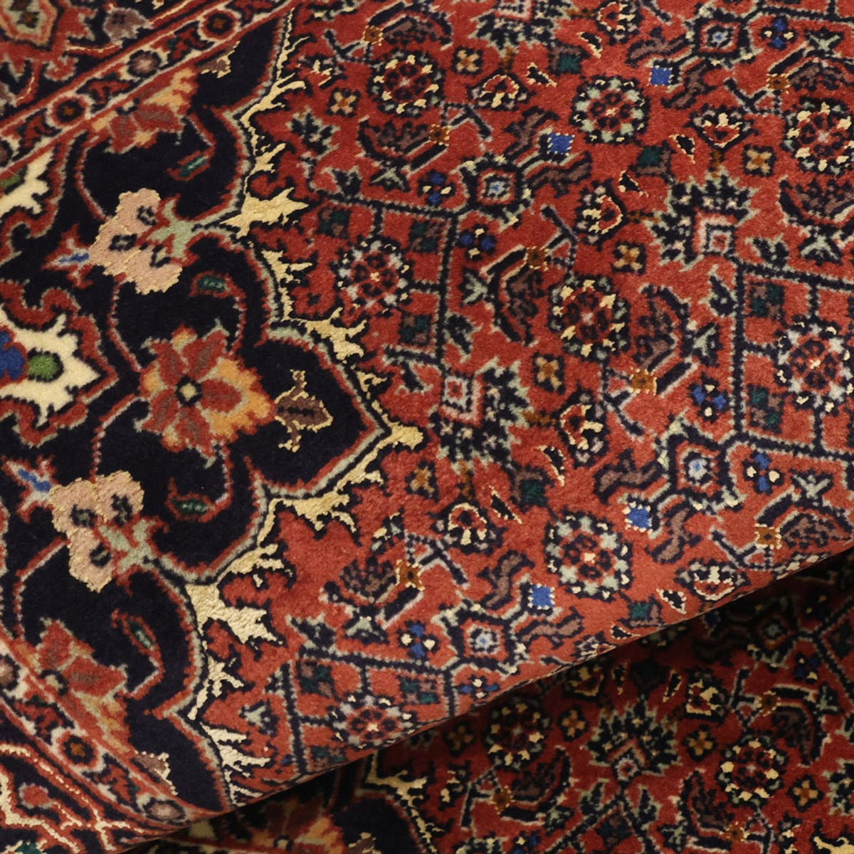 Tappeto Persero - Bidjar - 139 x 68 cm - rosso scuro