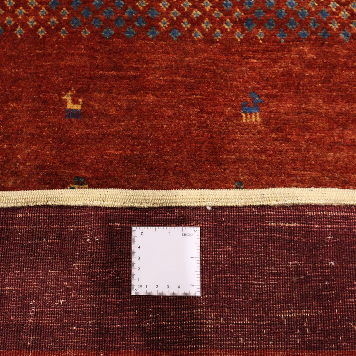 Tappeto Gabbeh - Kashkuli Persero - 157 x 104 cm - rosso