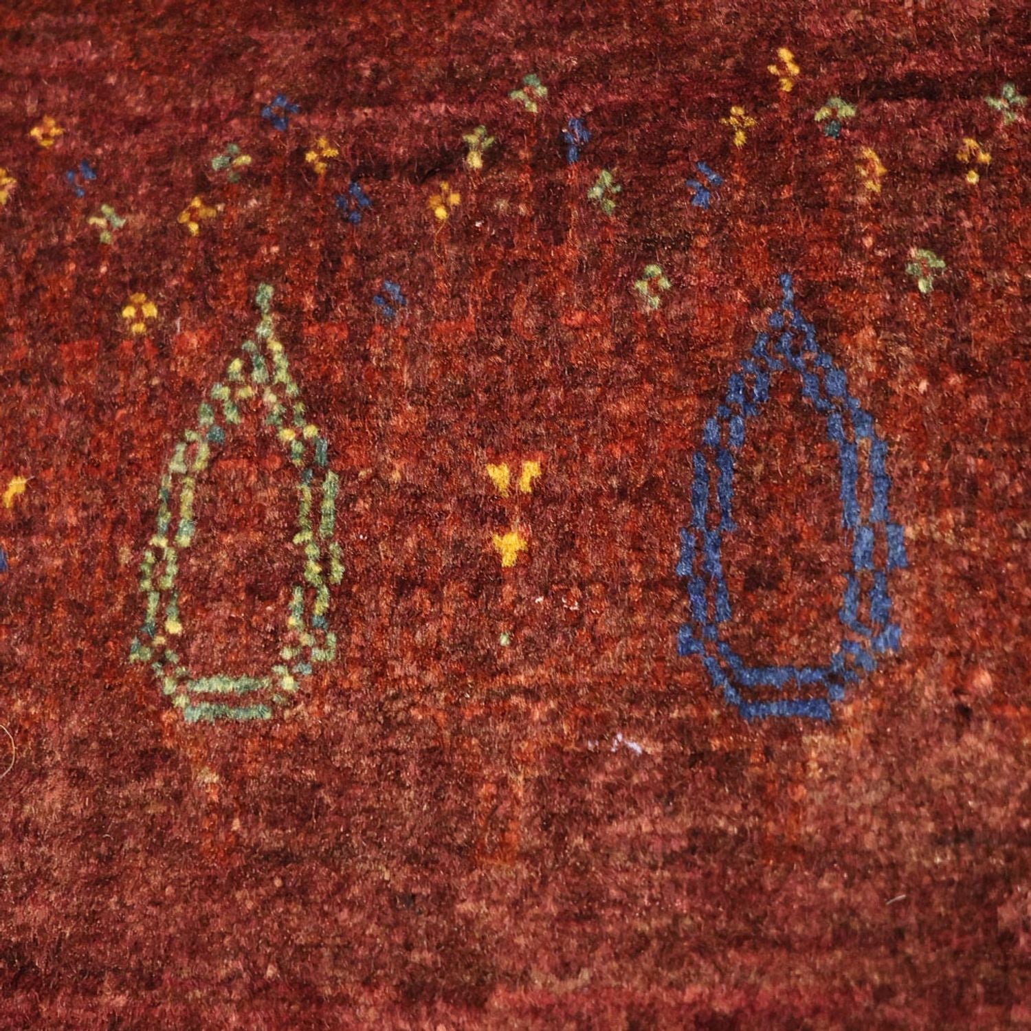 Tappeto Gabbeh - Kashkuli Persero - 155 x 80 cm - rosso scuro