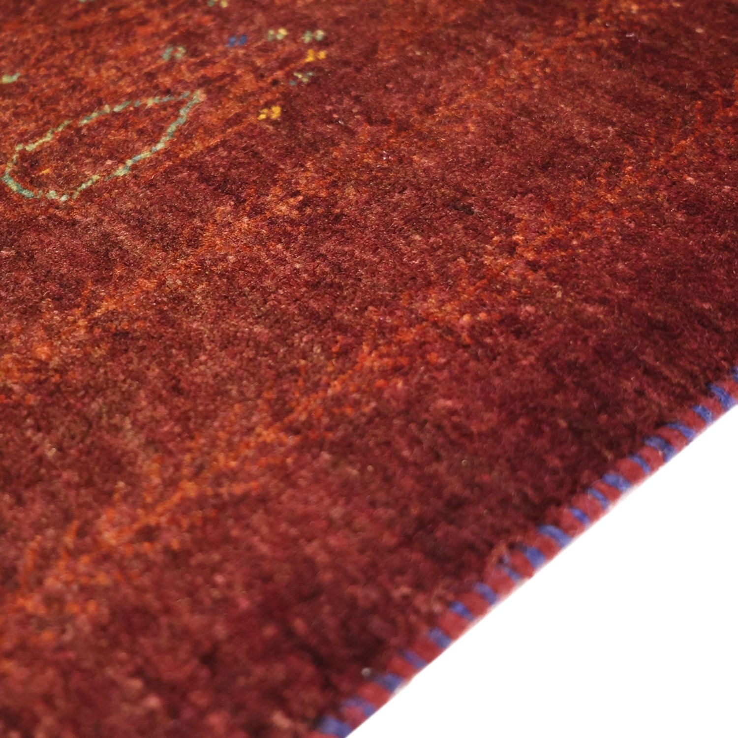 Tappeto Gabbeh - Kashkuli Persero - 155 x 80 cm - rosso scuro
