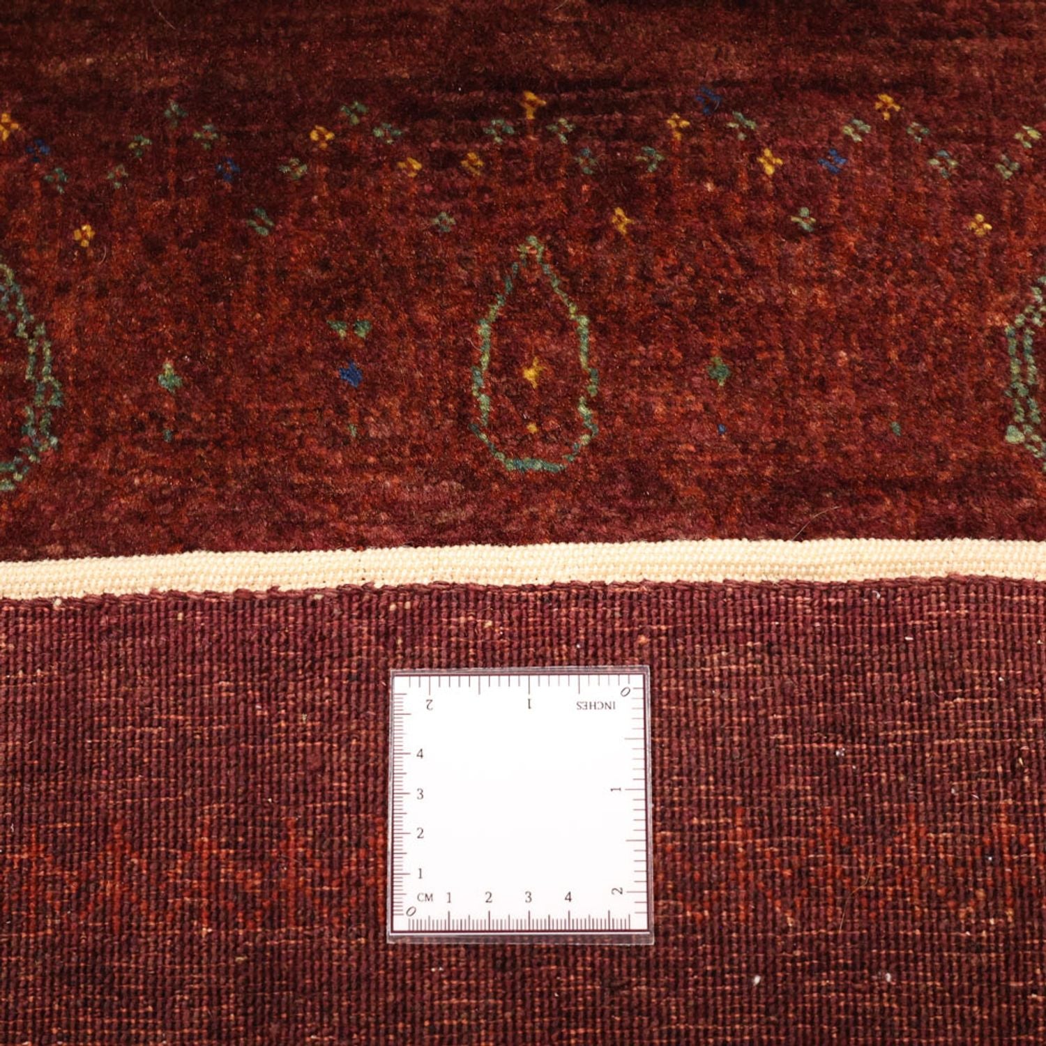 Tappeto Gabbeh - Kashkuli Persero - 155 x 80 cm - rosso scuro