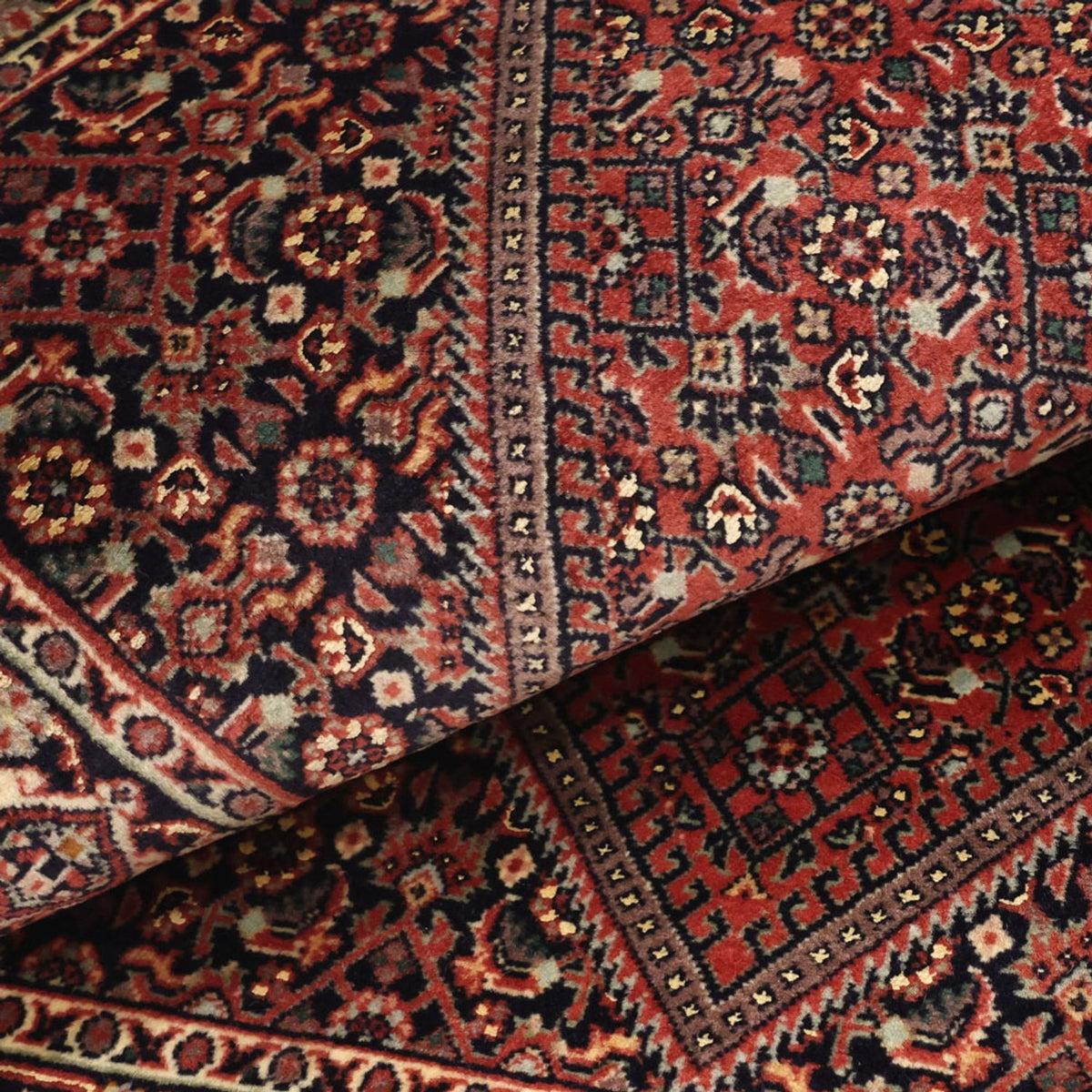 Tappeto Persero - Bidjar - 136 x 70 cm - rosso scuro