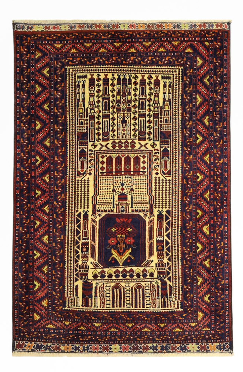 Tappeto Belutsch - 142 x 96 cm - multicolore