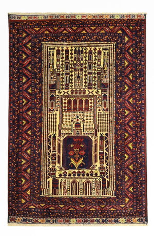 Tappeto Belutsch - 142 x 96 cm - multicolore