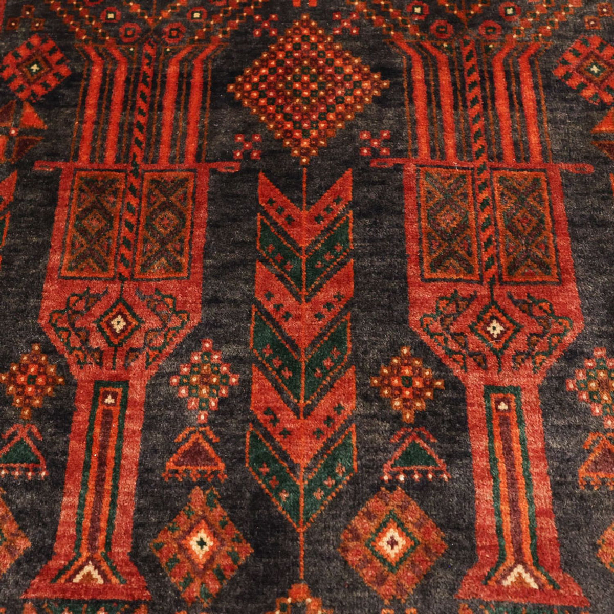 Tappeto corsia Tappeto Belutsch - 292 x 110 cm - rosso scuro