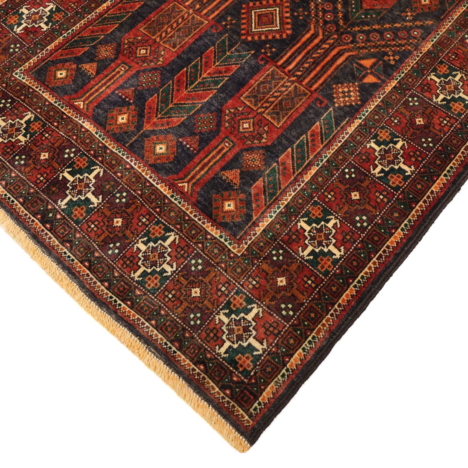 Tappeto corsia Tappeto Belutsch - 292 x 110 cm - rosso scuro