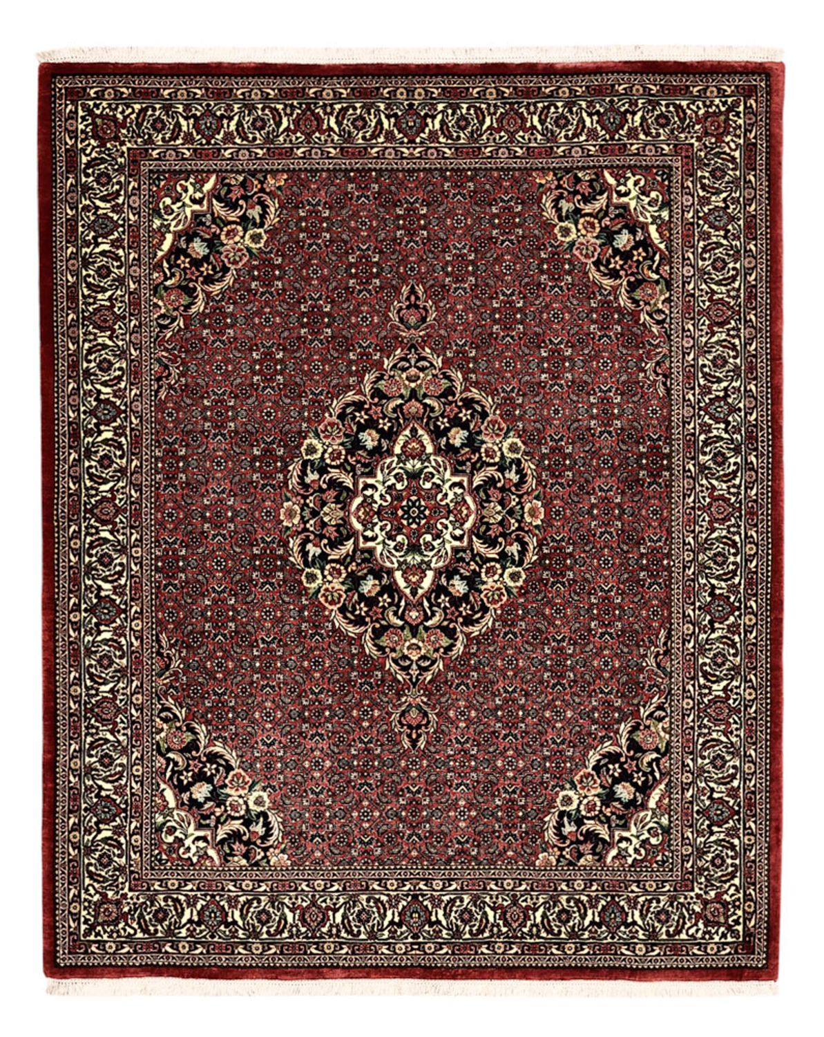 Tappeto Persero - Bidjar - Reale - 194 x 153 cm - rosso scuro