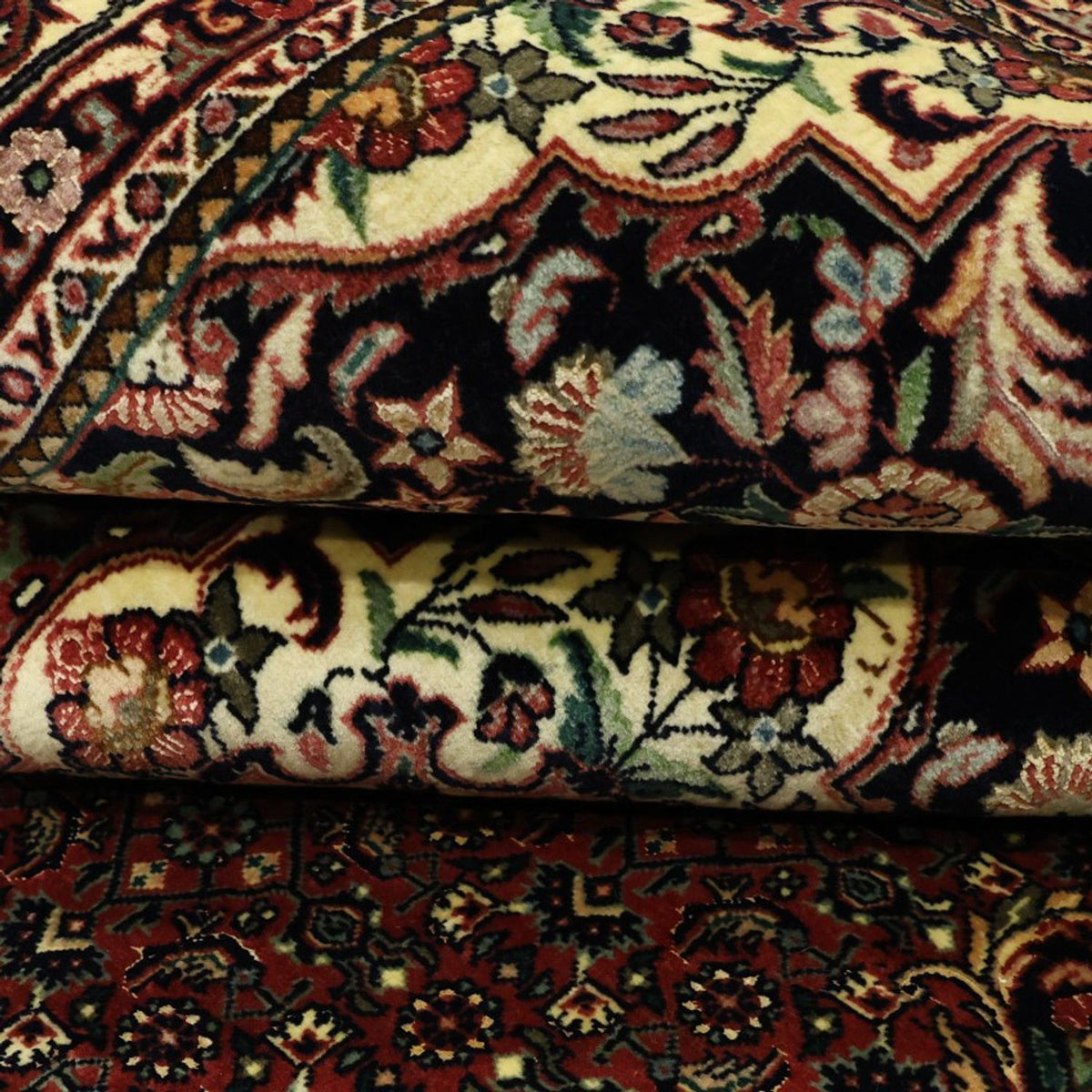 Tappeto Persero - Bidjar - Reale - 194 x 153 cm - rosso scuro