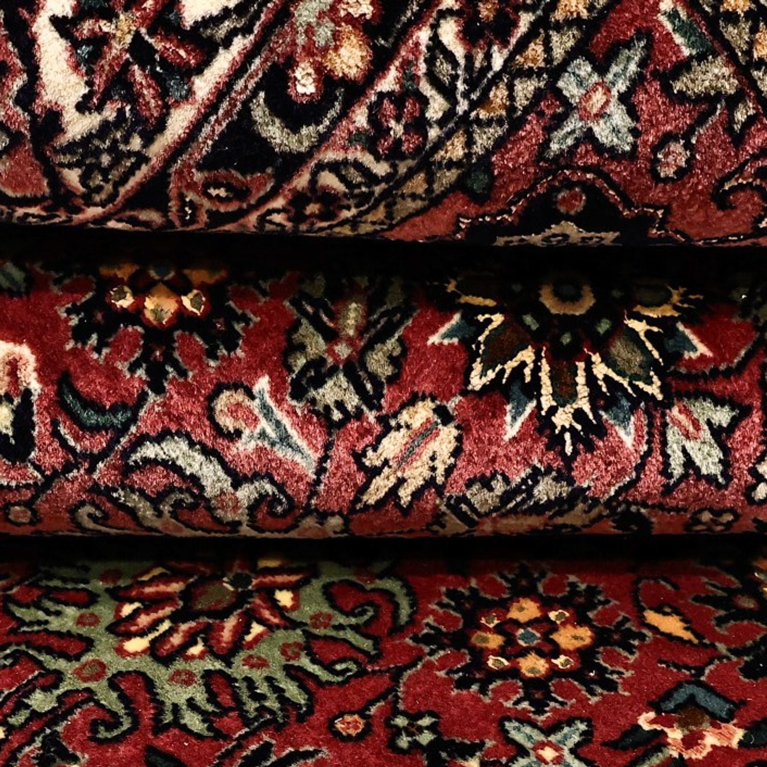 Tappeto Persero - Bidjar - Reale - 163 x 153 cm - rosso scuro