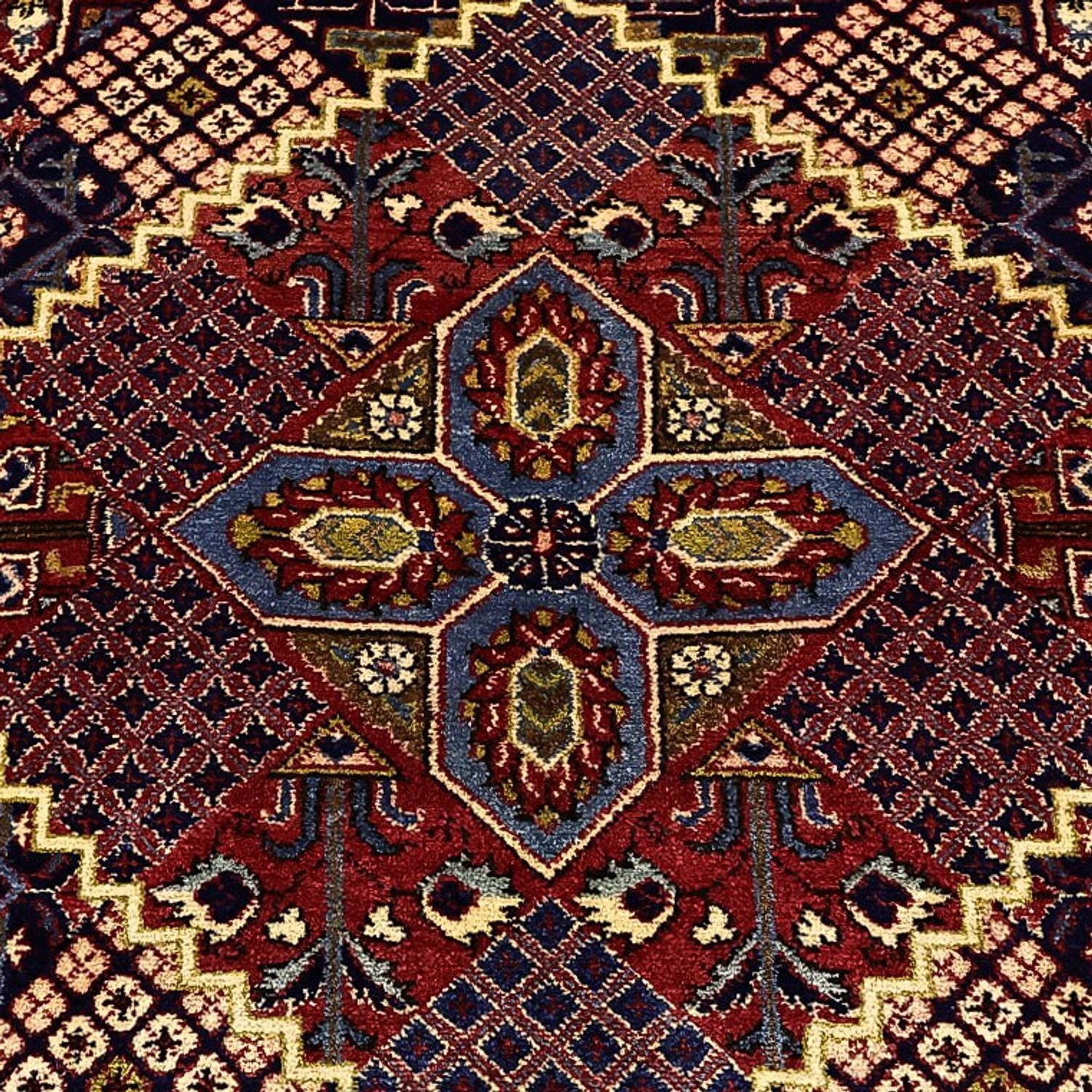 Tappeto Persero - Keshan - 211 x 143 cm - blu scuro
