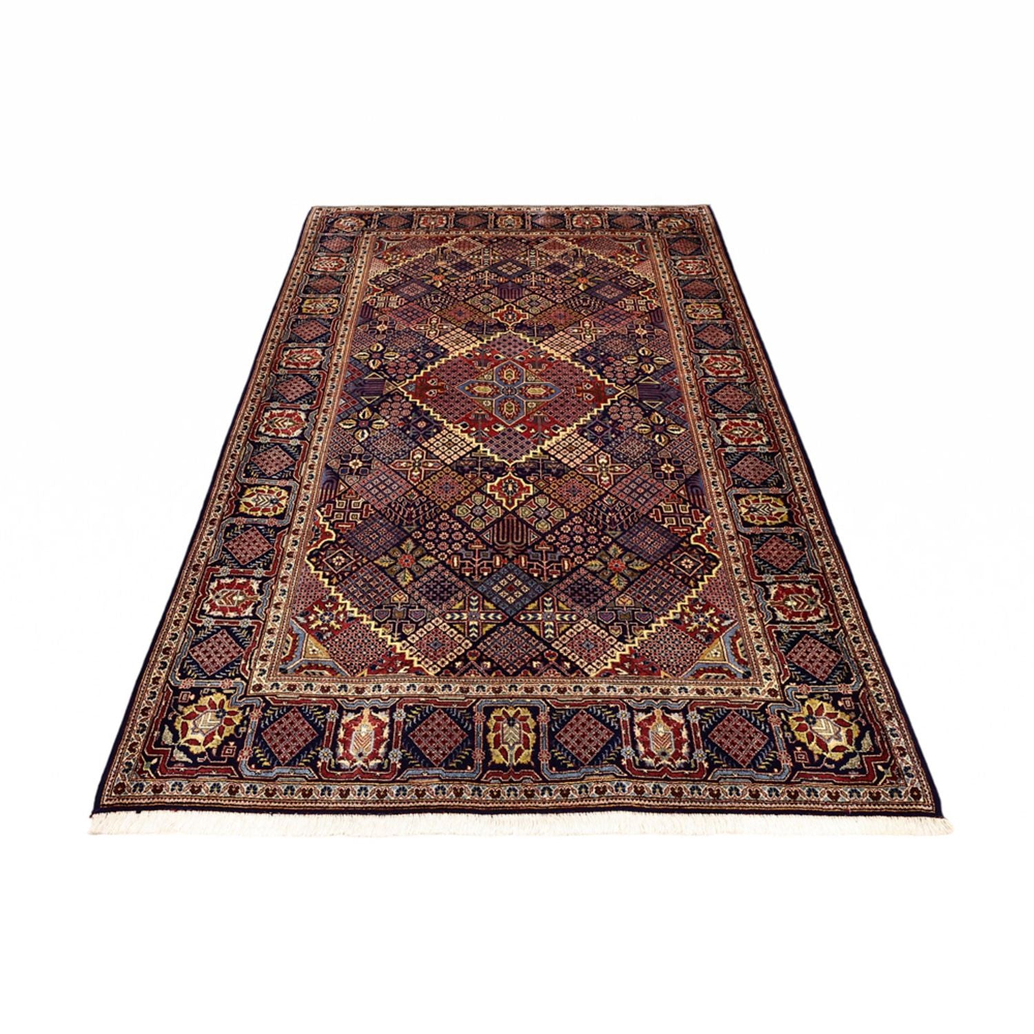 Tappeto Persero - Keshan - 211 x 143 cm - blu scuro