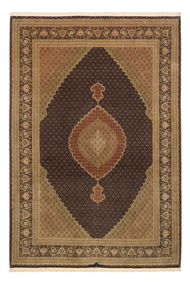 Tappeto Persero - Tabriz - Reale - Ordito di seta - 362 x 251 cm - beige scuro