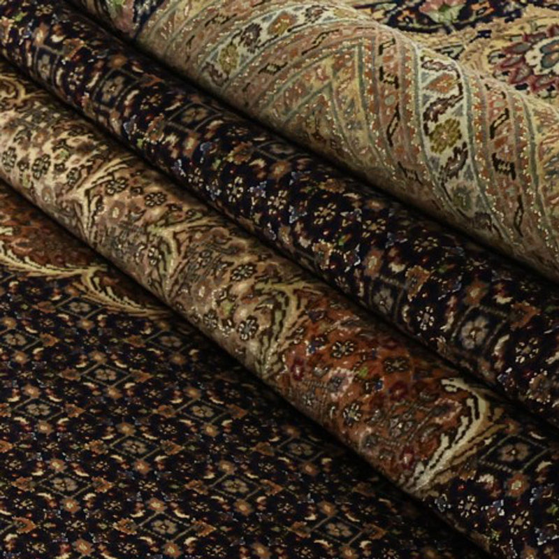 Tappeto Persero - Tabriz - Reale - Ordito di seta - 362 x 251 cm - beige scuro
