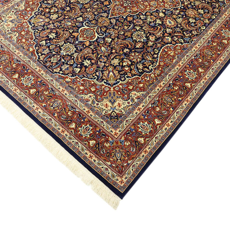 Tappeto Persero - Keshan - 203 x 132 cm - blu scuro