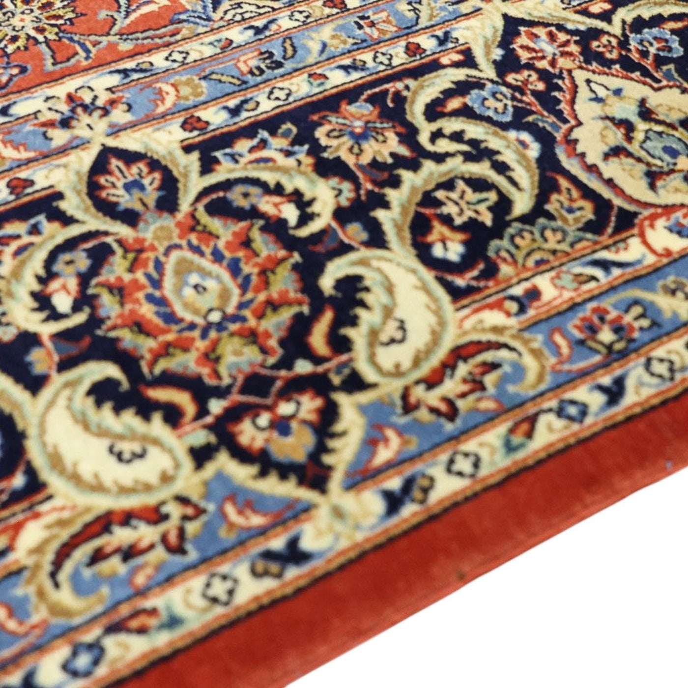 Tappeto Persero - Ghom - Reale - Ordito di seta - 220 x 141 cm - rosso