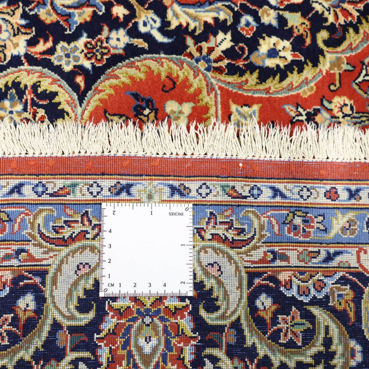 Tappeto Persero - Ghom - Reale - Ordito di seta - 220 x 141 cm - rosso