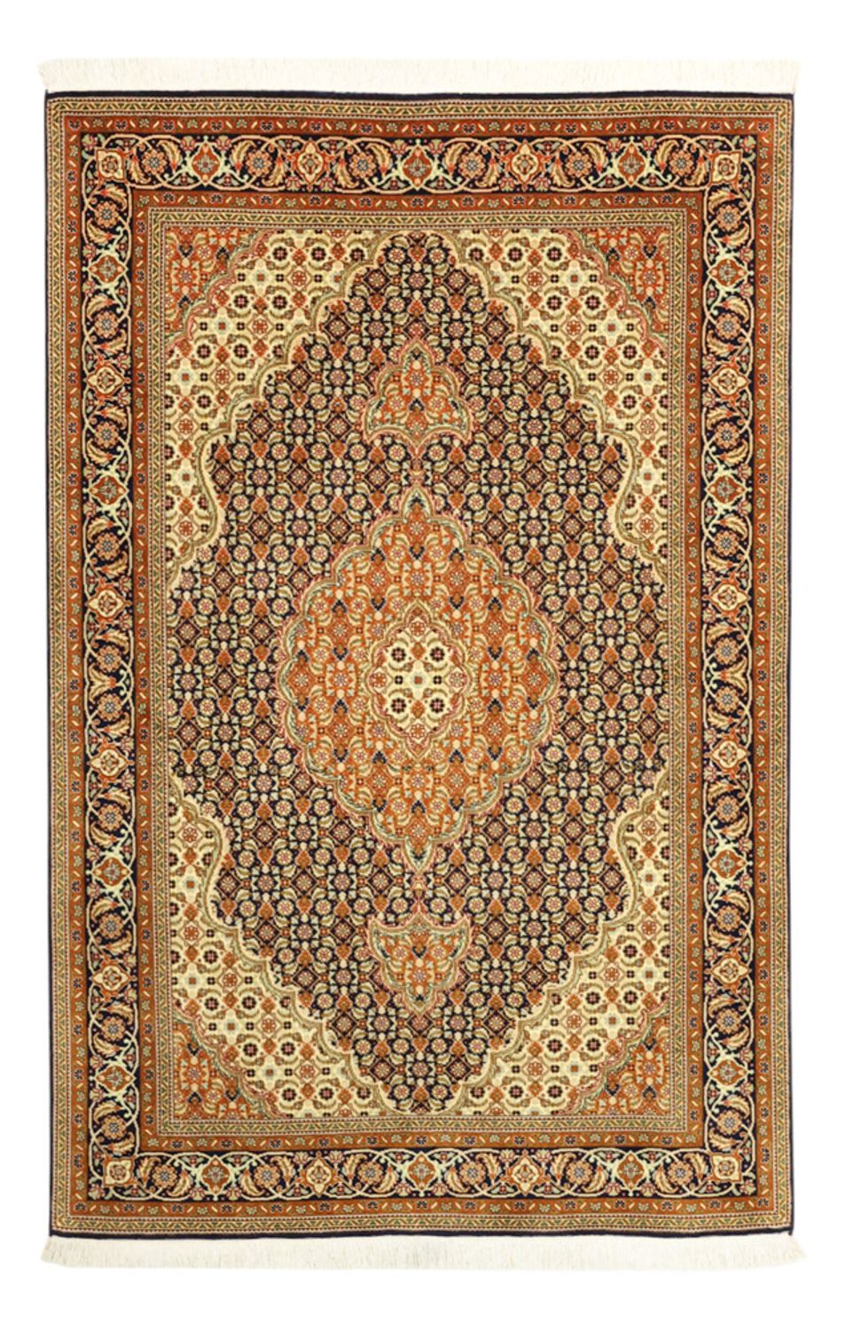 Tappeto Persero - Tabriz - Reale - Reale - 153 x 101 cm - beige scuro