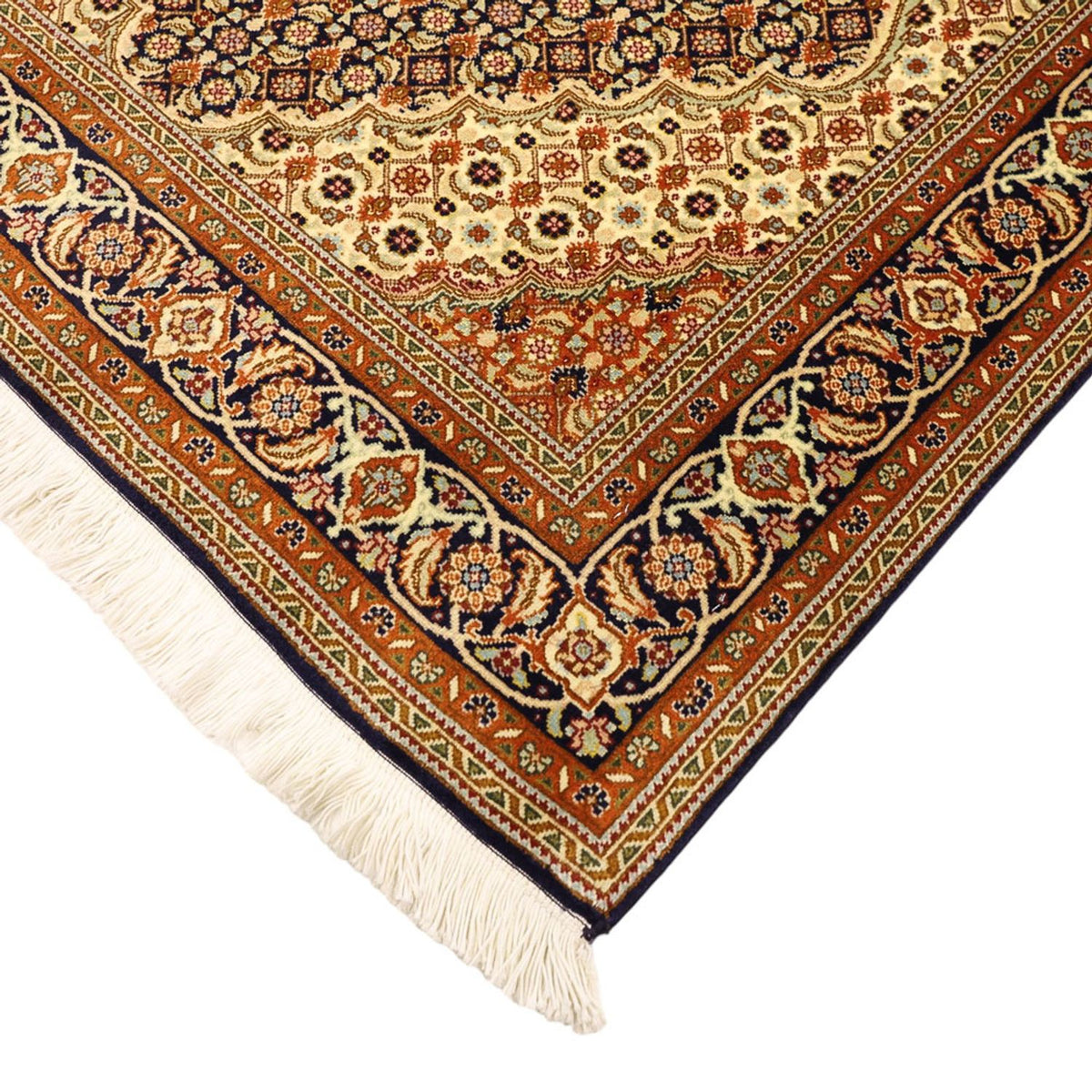 Tappeto Persero - Tabriz - Reale - Reale - 153 x 101 cm - beige scuro