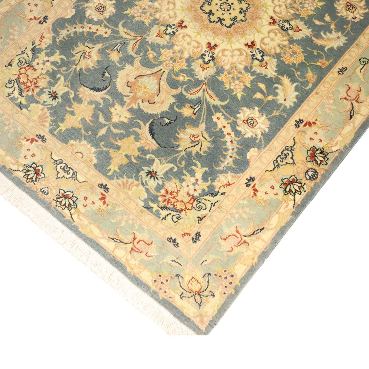 Tappeto Persero - Tabriz - 119 x 81 cm - blu chiaro