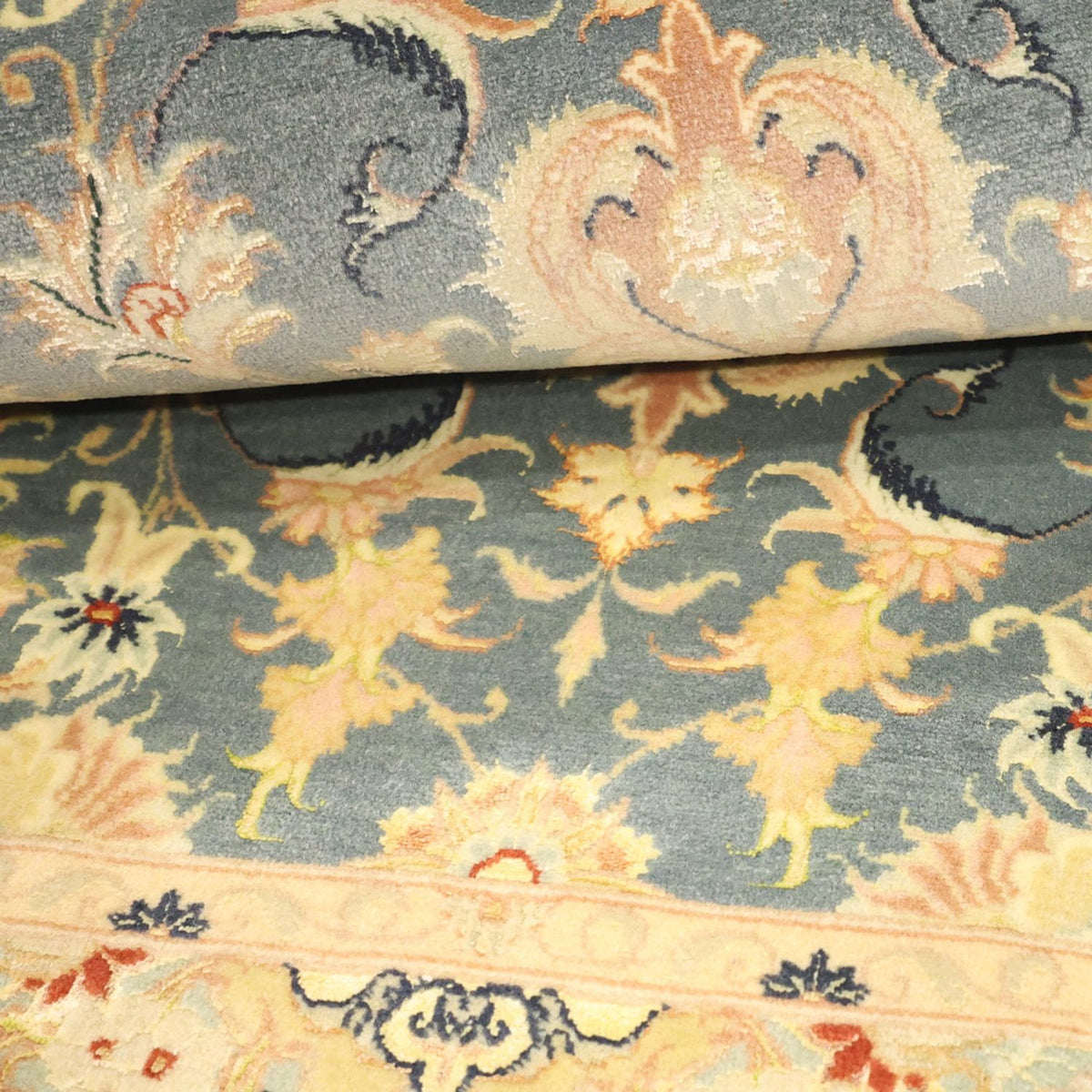 Tappeto Persero - Tabriz - 119 x 81 cm - blu chiaro