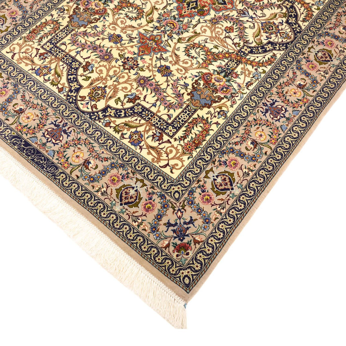 Tappeto Persero - Isfahan - Premio - 171 x 111 cm - beige scuro