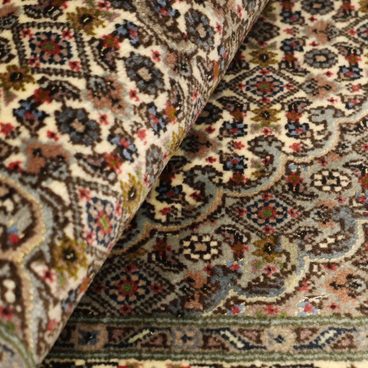 Tappeto Persero - Tabriz - Reale - 92 x 59 cm - beige scuro
