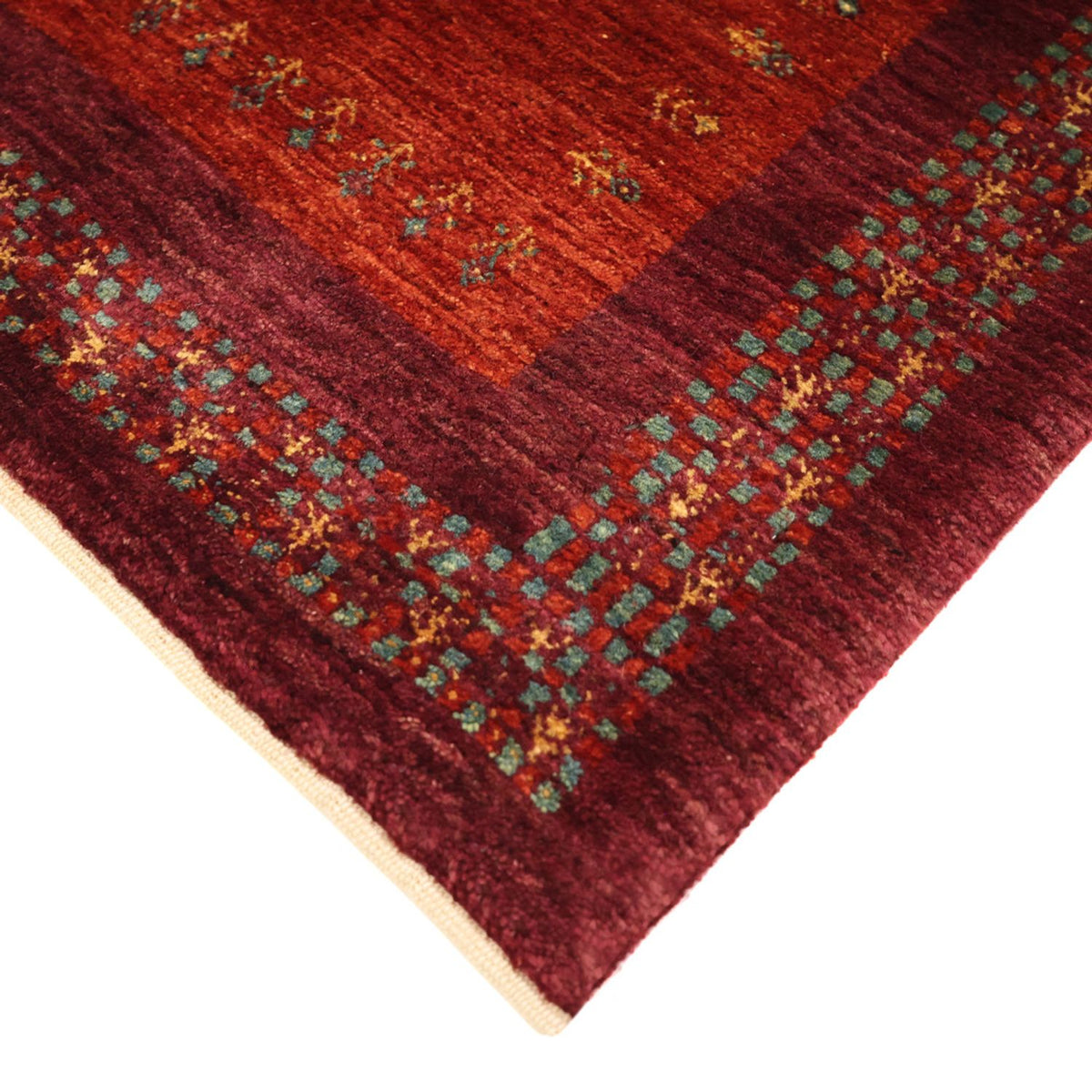 Tappeto Gabbeh - Kashkuli Persero - 145 x 78 cm - rosso scuro
